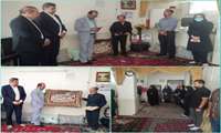 دیدارسرپرست شبکه بهداشت ودرمان بروجرد با خانواده مرحوم حمزه لو بیاتانی